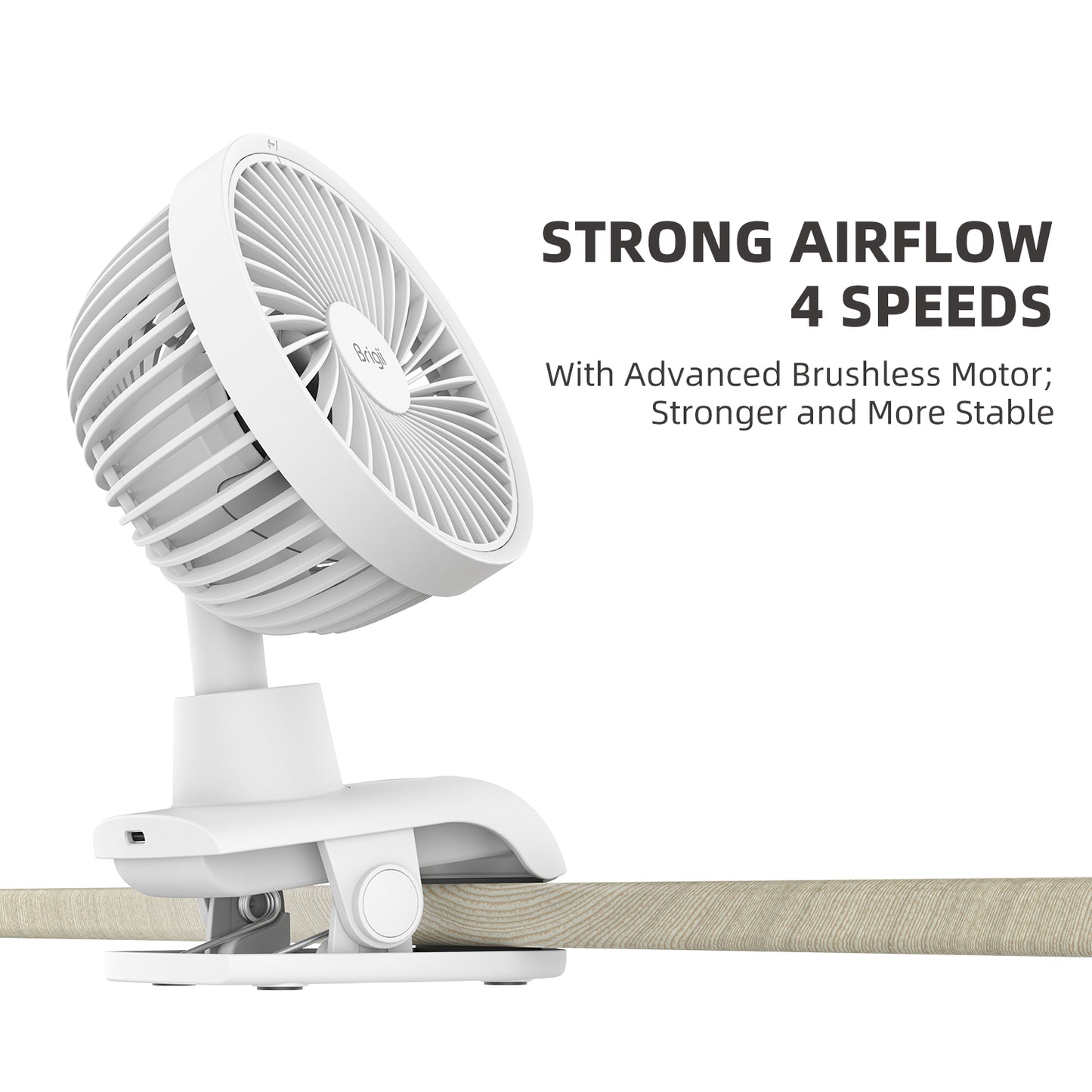 Brigii Portable Clip on Fan-PF01 white