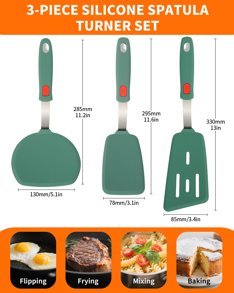 Brigii Silicone Spatula Turner Set of 3 - SP01