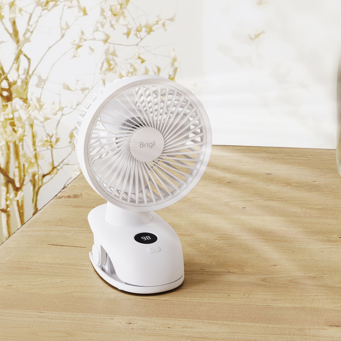 Brigii Portable Clip on Fan-PF01 white