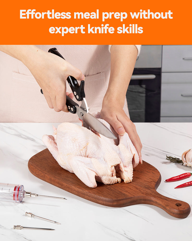 Brigii Kitchen Shear, Stainless Steel Heavy Duty Poultry Shears - KS01