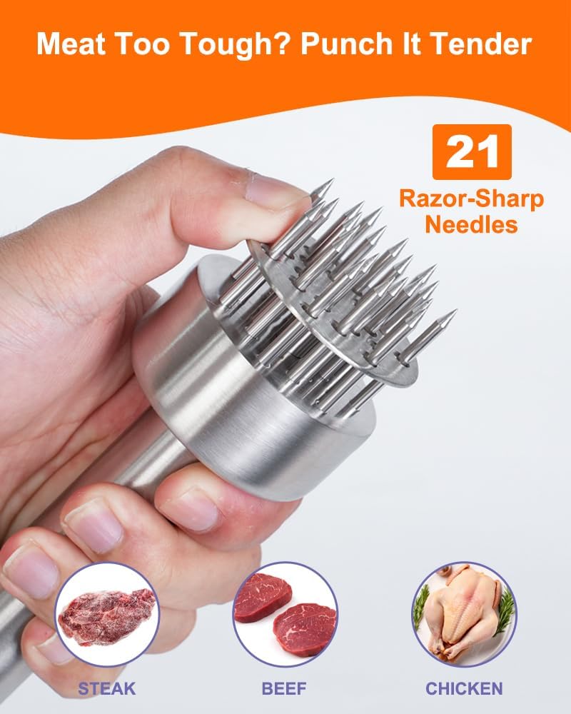 Brigii Meat Tenderizer Tool, 304 Stainless Steel - MTD01