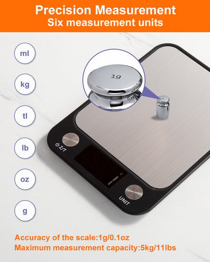 Brigii Food Scale,Digital Kitchen Scale - DK01