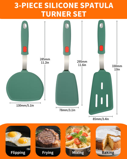 Brigii Silicone Spatula Turner Set of 3 - SP01