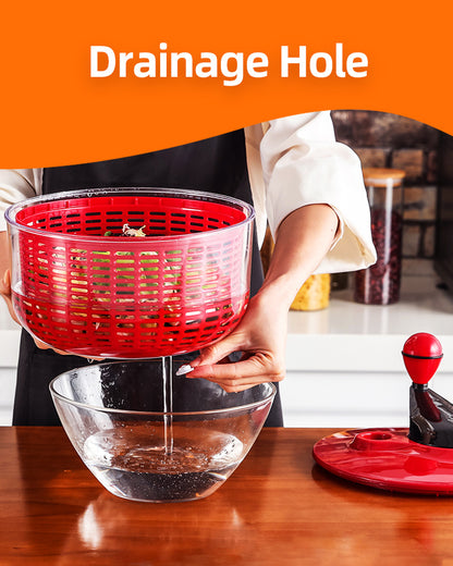 Brigii Salad Spinner, 5.3 Quart Lettuce Spinner - SS01