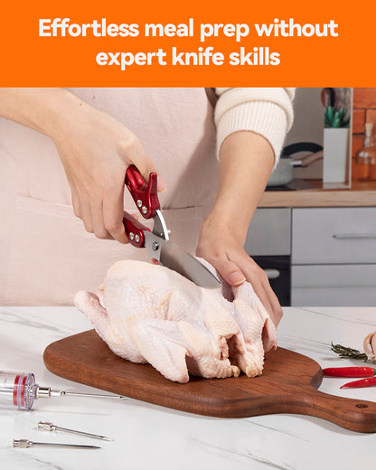 Brigii Kitchen Shear, Stainless Steel Heavy Duty Poultry Shears -  KS01