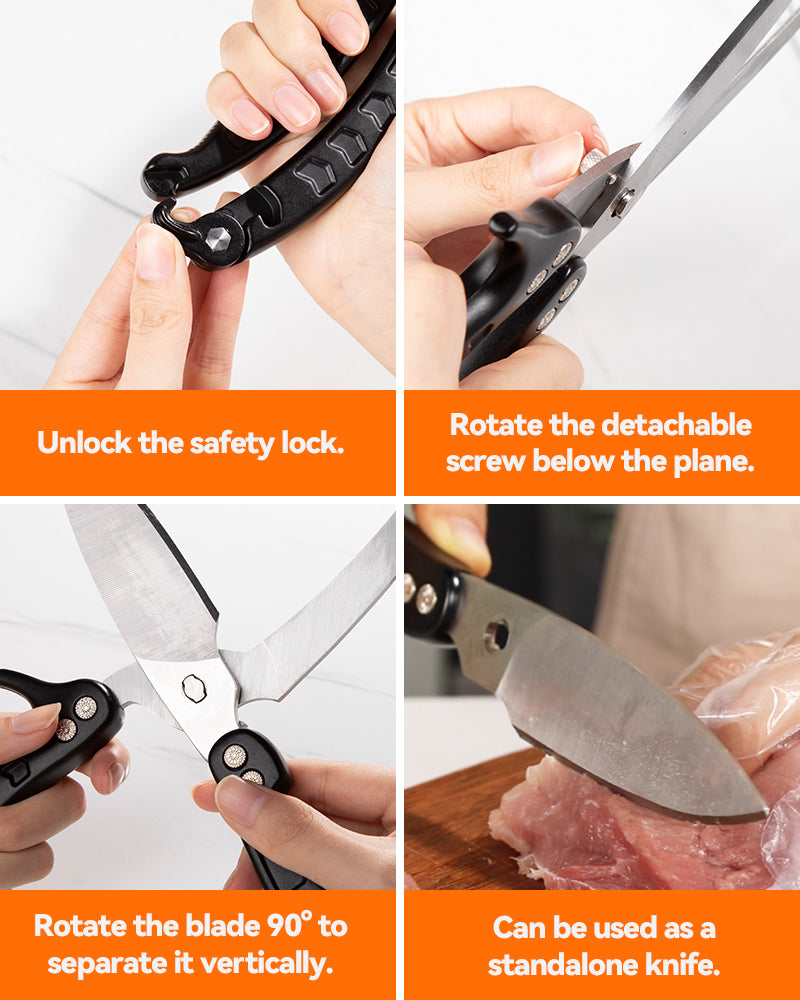 Brigii Kitchen Shear, Stainless Steel Heavy Duty Poultry Shears -  KS01