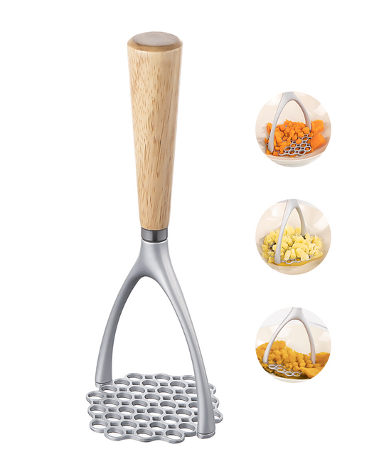 Brigii Potato Masher with Wooden Handle - PR01