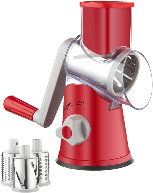 Brigii Rotary Cheese Grater , Mandoline Slicer, Food Chopper - VC10